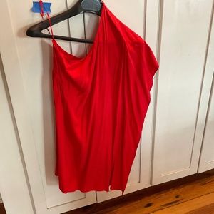 Bright Red 1 Shoulder Dress. BB Dakota